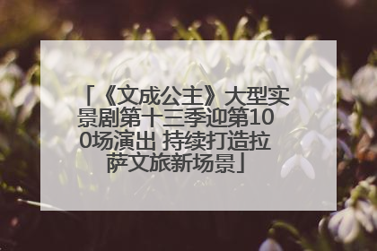 《文成公主》大型实景剧第十三季迎第100场演出 持续打造拉萨文旅新场景