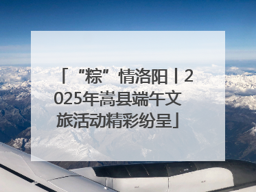 “粽”情洛阳丨2025年嵩县端午文旅活动精彩纷呈