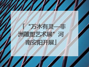 “万木有灵—非洲雕塑艺术展”河南安阳开展