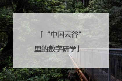 “中国云谷”里的数字研学