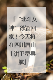 “北斗女神”徐颖回家！今天将在四川眉山主讲卫星导航