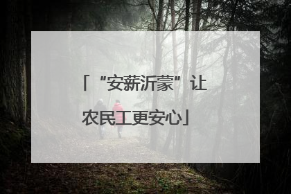 “安薪沂蒙”让农民工更安心