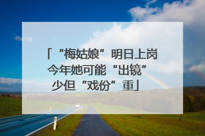 “梅姑娘”明日上岗 今年她可能“出镜”少但“戏份”重