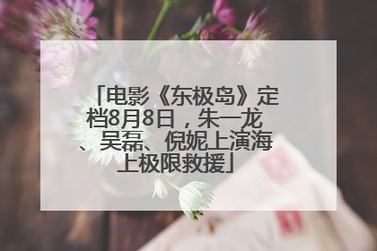 电影《东极岛》定档8月8日，朱一龙、吴磊、倪妮上演海上极限救援