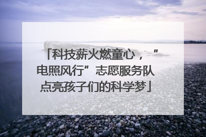 科技薪火燃童心，“电照风行”志愿服务队点亮孩子们的科学梦