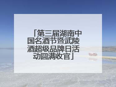 第三届湖南中国名酒节暨武陵酒超级品牌日活动圆满收官