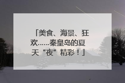 美食、海景、狂欢……秦皇岛的夏天“夜”精彩！