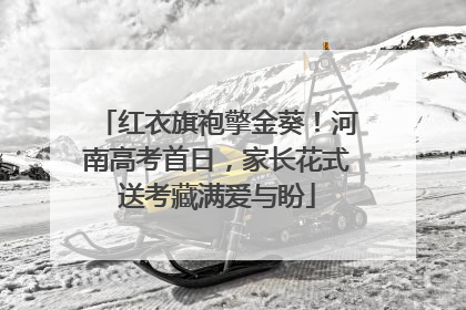 红衣旗袍擎金葵！河南高考首日，家长花式送考藏满爱与盼