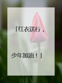 红衣送行，少年加油！