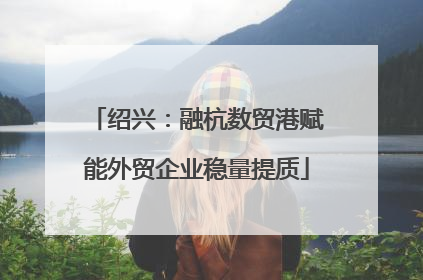 绍兴：融杭数贸港赋能外贸企业稳量提质