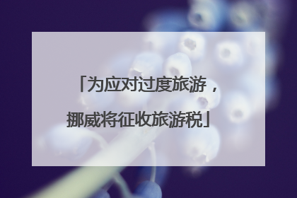 为应对过度旅游，挪威将征收旅游税