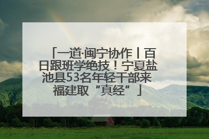 一道·闽宁协作丨百日跟班学绝技！宁夏盐池县53名年轻干部来福建取“真经”