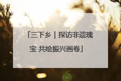 三下乡｜探访非遗瑰宝 共绘振兴画卷
