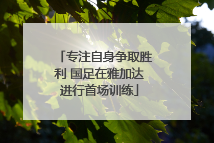 专注自身争取胜利 国足在雅加达进行首场训练