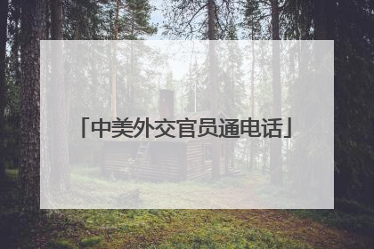中美外交官员通电话