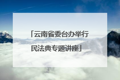 云南省委台办举行民法典专题讲座