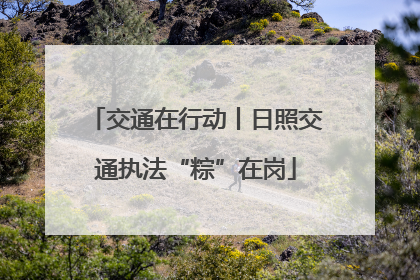 交通在行动丨日照交通执法“粽”在岗