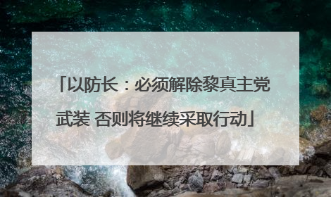 以防长：必须解除黎真主党武装 否则将继续采取行动