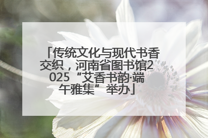 传统文化与现代书香交织，河南省图书馆2025“艾香书韵·端午雅集”举办
