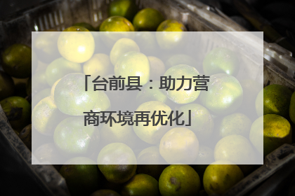 台前县：助力营商环境再优化