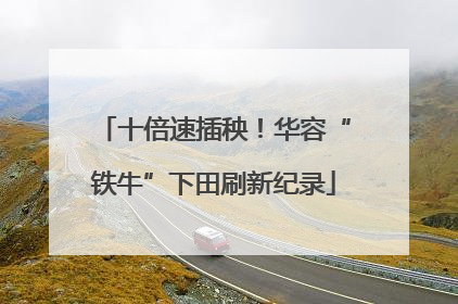 十倍速插秧！华容“铁牛”下田刷新纪录