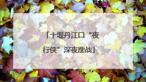十堰丹江口“夜行侠”深夜鏖战
