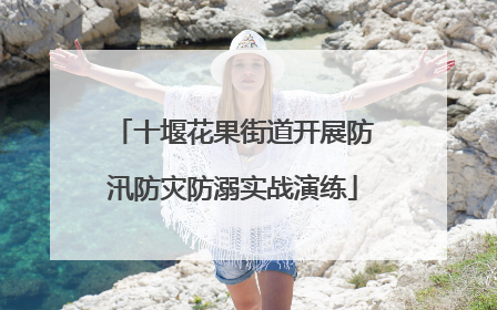 十堰花果街道开展防汛防灾防溺实战演练