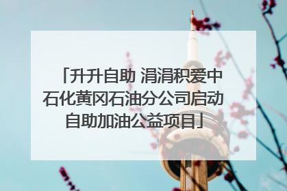 升升自助 涓涓积爱中石化黄冈石油分公司启动自助加油公益项目