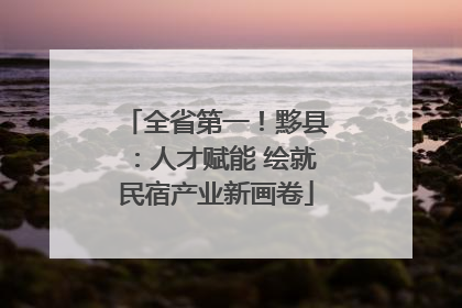 全省第一！黟县：人才赋能 绘就民宿产业新画卷