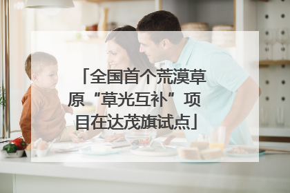 全国首个荒漠草原“草光互补”项目在达茂旗试点