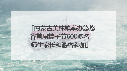 内蒙古美林镇举办悠悠谷首届粽子节600多名师生家长和游客参加