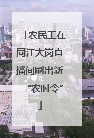 农民工在同江大岗直播间刷出新“农时令”
