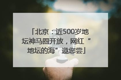 北京：近500岁地坛神马圈开放，网红“地坛的海”邀您尝