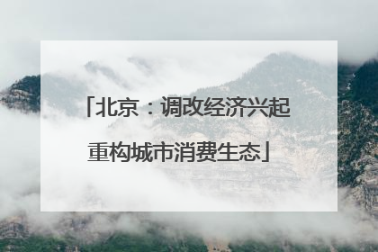 北京：调改经济兴起 重构城市消费生态