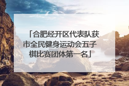 合肥经开区代表队获市全民健身运动会五子棋比赛团体第一名