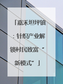 嘉禾坦坪镇：针织产业解锁村民致富“新模式”