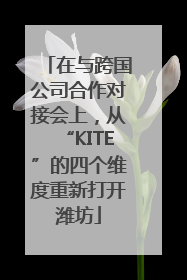 在与跨国公司合作对接会上，从“KITE”的四个维度重新打开潍坊