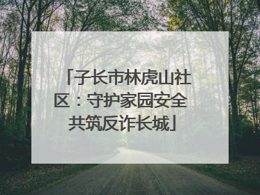 子长市林虎山社区：守护家园安全 共筑反诈长城