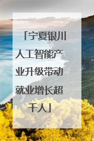 宁夏银川人工智能产业升级带动就业增长超千人
