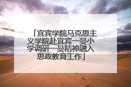 宜宾学院马克思主义学院赴宜宾一曼小学调研一曼精神融入思政教育工作