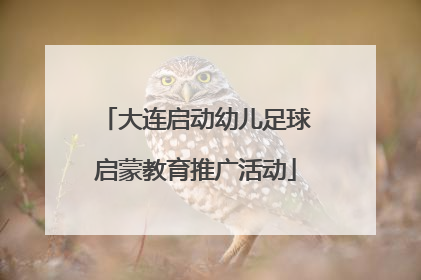 大连启动幼儿足球启蒙教育推广活动