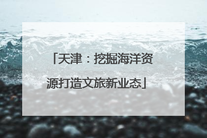 天津：挖掘海洋资源打造文旅新业态