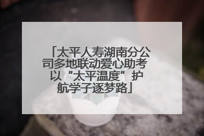 太平人寿湖南分公司多地联动爱心助考 以“太平温度”护航学子逐梦路