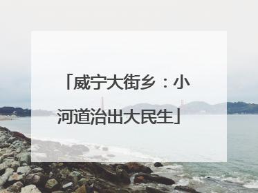 威宁大街乡：小河道治出大民生