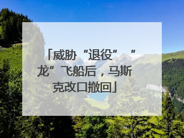 威胁“退役”“龙”飞船后，马斯克改口撤回