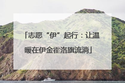 志愿“伊”起行：让温暖在伊金霍洛旗流淌