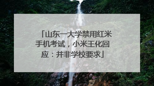 山东一大学禁用红米手机考试，小米王化回应：并非学校要求