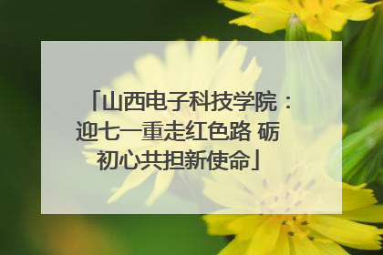 山西电子科技学院：迎七一重走红色路 砺初心共担新使命