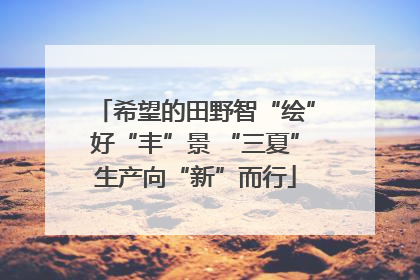 希望的田野智“绘”好“丰”景 “三夏”生产向“新”而行
