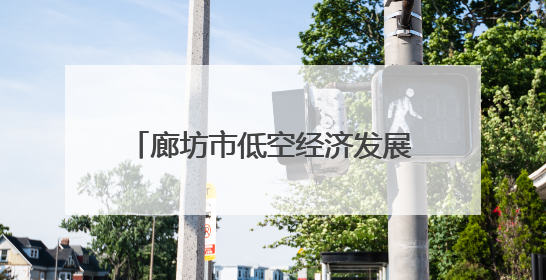 廊坊市低空经济发展座谈会在廊坊举行